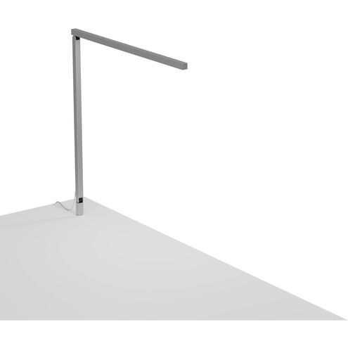 Z-Bar Solo PRO Gen 4 16.75 inch 10.10 watt Silver Desk Lamp Portable Light, Through-Table Mount